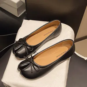 Women's Barefoot Tabi Studio Flats - Ultra-Lightweight Yoga & Pilates Shoes, Split-Toe Design for Balance & Stability, Soft Vegan Leather Travel Flats tiktokshopspringglowup
