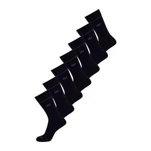 CR7 Men's Cotton Blend 7-Pack Socks, black