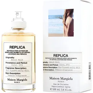 Maison Margiela Women's 3.4 Ounce Replica Beach Walk Eau de Toilette