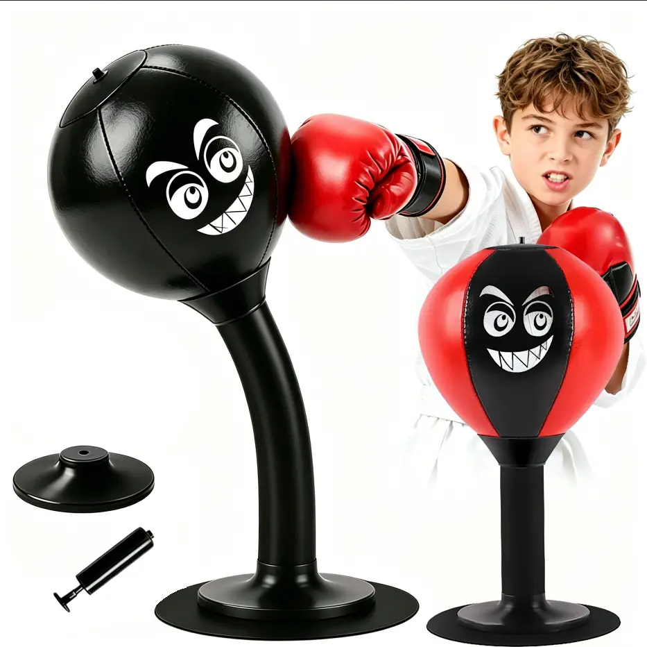 Desktop Punching Bag - Stress Relief, Suction Cup Design for Office Table and Counters, Heavy Duty Stress Relief Ball, Fun Gifts Suitable for All Ages