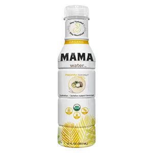 Pineapple Coconut Mama Water | Hydration Drink for Breastfeeding Moms, Certified Organic & All-Natural, Electrolyte Beverage with Lactation Support Ingredients, No Artificial Flavors, Colors, Gums, or Fillers, 12 Fl Oz