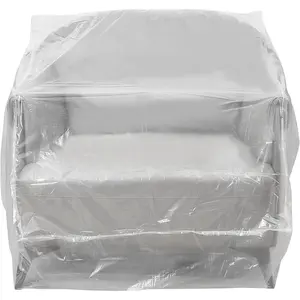 Plastic Furniture Covers for Moving Storage, Chair Couch Covers Protectors, Dust-Proof Recliner Cover Clear Moving Bags Plastic Covers for Furniture Armchair Recliner Sofa Chaise