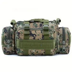 Unisex Hiking Gear, Lightweight Cycling Running Waist Bag, Durable Oxford Fabric Waterproof Coating, Multi-Pocket Storage, Adjustable Belt