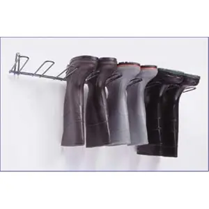 212 MAIN PVC Coated Boot and Glove Storage Rack - Steel, Wall Mounted Drying Rack with Hangers for Gloves, Industrial Home Organiser