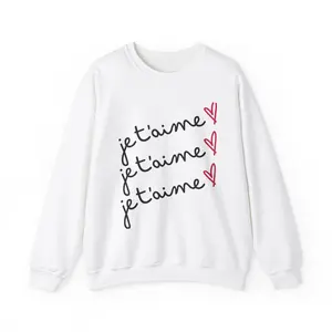 Adult Jet'aime Crewneck Sweatshirt