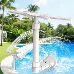 Dual Spray Pool Fountain, 2-In-1 Adjustable Waterfall Sprinkler, Cooling & Relaxation, Above/ground Inground Pool Spa Accessory, Swimming Pool Fountain
