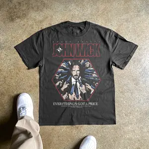 J0HN WICK HEAVYWEIGHT BLACK T-SHIRT