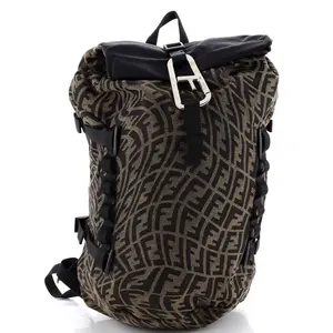 Pre-owned FENDI Canvas Plain Backpacks Sarah Coleman Ferrino Ripstop Backpack Vertigo Zucca Canvas by Rebag