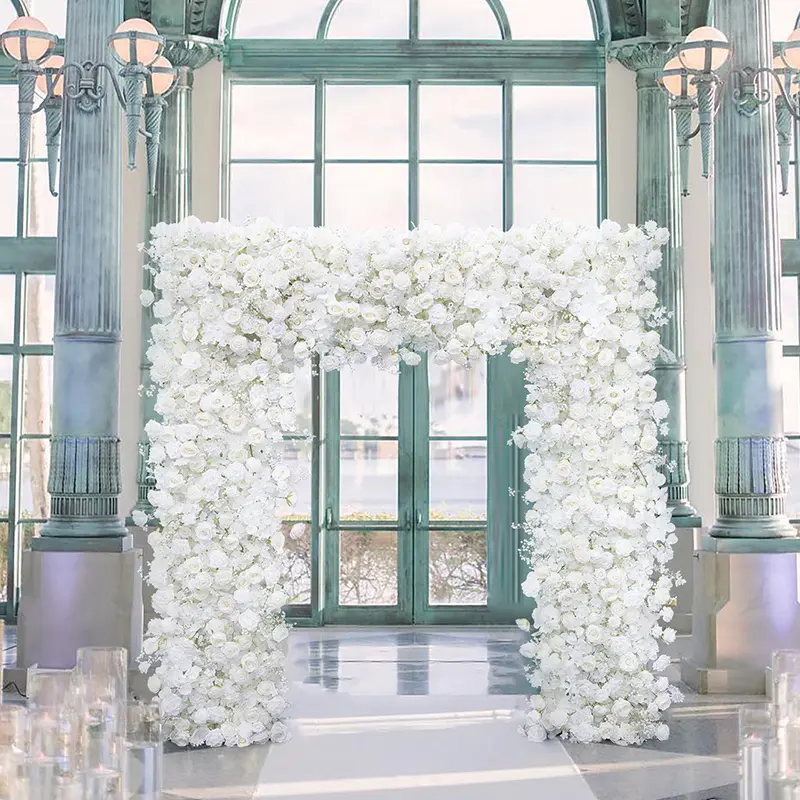 A8240 Silk Fake Silk Flowers Cloth Frame, Decorative Event Prop for Outdoor Weddings, Home Decor & Room Decor
