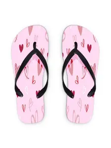 Women's Flip - Flops, Multiple Colors & Sizes Available, Heart - Patterned Design, Comfortable & Stylish, Suitable for Summer Beach & Daily Wear, Romantic & Playful Style, Women Shoes