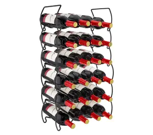 Sorbus 6-Tier 24-Bottle Stackable Metal Wine Rack