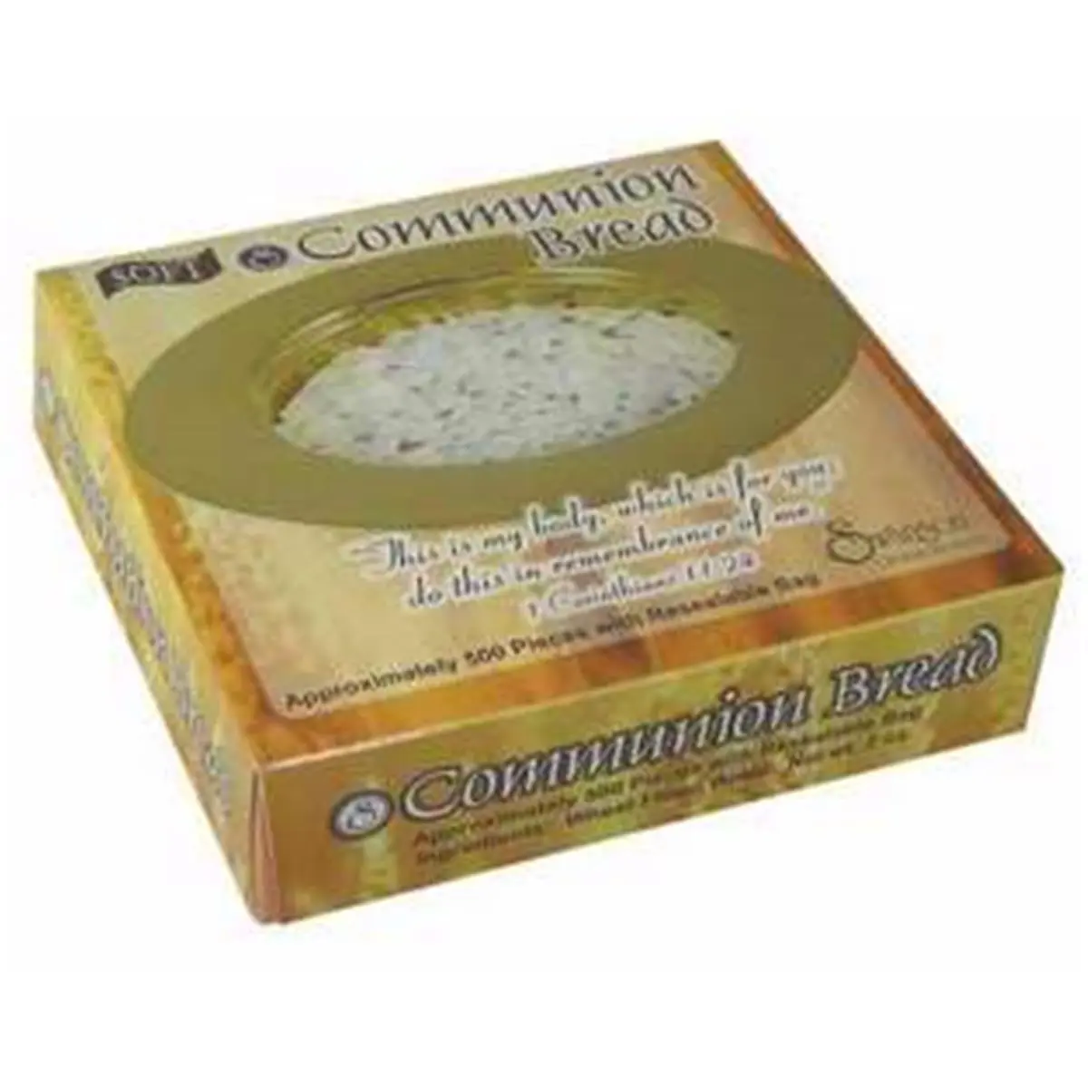 212 MAIN Communion Soft Square Unleavened Bread - Crumb-Free, Sealed Pack Food for Christian Communion Supplies (Home, Festive Use)