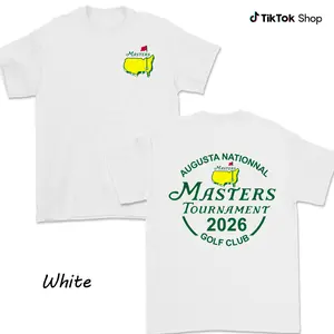 Masters 2026 Tournament Shirt For Men For Women, Augusta National Anniversary Edition Graphic Shirt, Soft Cotton Fabric Breathable Unisex Relaxed Fit Crew Neck Top, Commemorative Golf Event Apparel