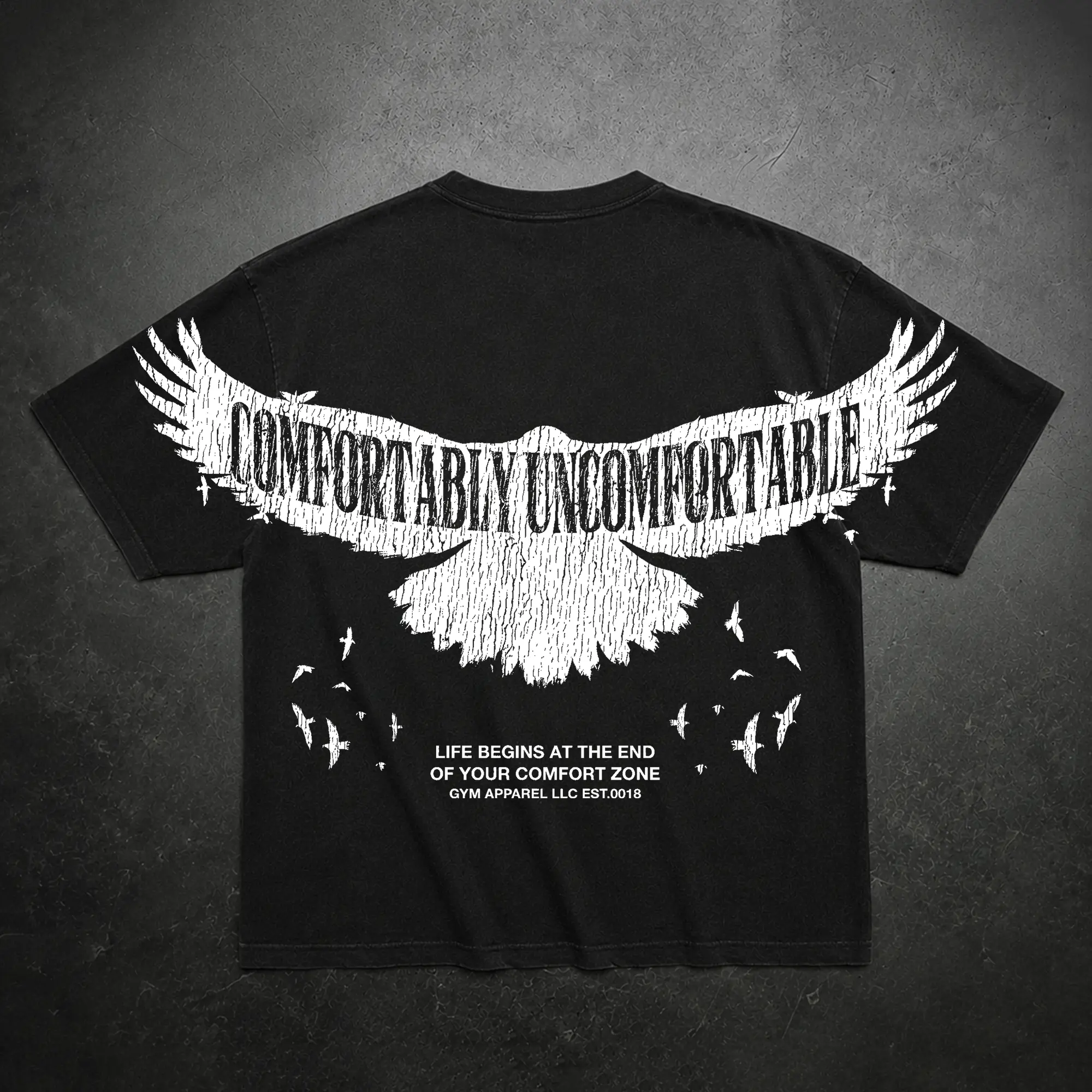 Comfort Zone Gym Shirt, Gym Apparel, Workout Wear, Training Men's Top, Aesthetic Shirt, Discipline, Strength, Focus
