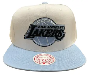 Mitchell & Ness Wt/Lt Bl NBA Los Angeles Lakers Uni Home 2 Tone Snapback