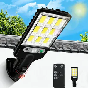 Flumy Outdoor Street Lights Solar Powered - 108 Solar Motion Lights Outdoor Dusk to Dawn Outside Remote Control, 6500K Adjustable Flood Lighting, IP65 Waterproof Luces Solares Yard Wall Porch,1-Pack