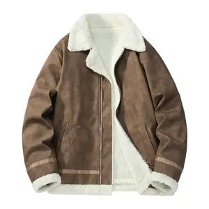 Men's Long Sleeve Zipper Pocket Fleece Lined Leather PU Jacket Regular Fit Three Colors Cozy Warm Fashionable Winter Fall Casual Daily Menswear Thickened Riding s winter going out outfits  jacket