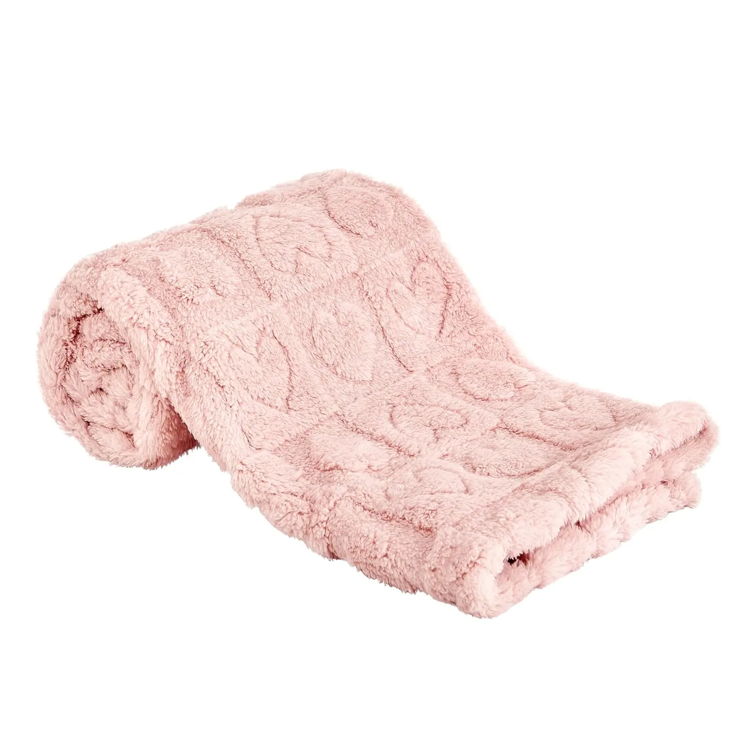 Fleece  Blanket Heart Checkered Blanket, Ultra Soft Cozy  Blankets for Girls Boys, Fluffy    Receiving Blankets for   3040 (Light Pink)