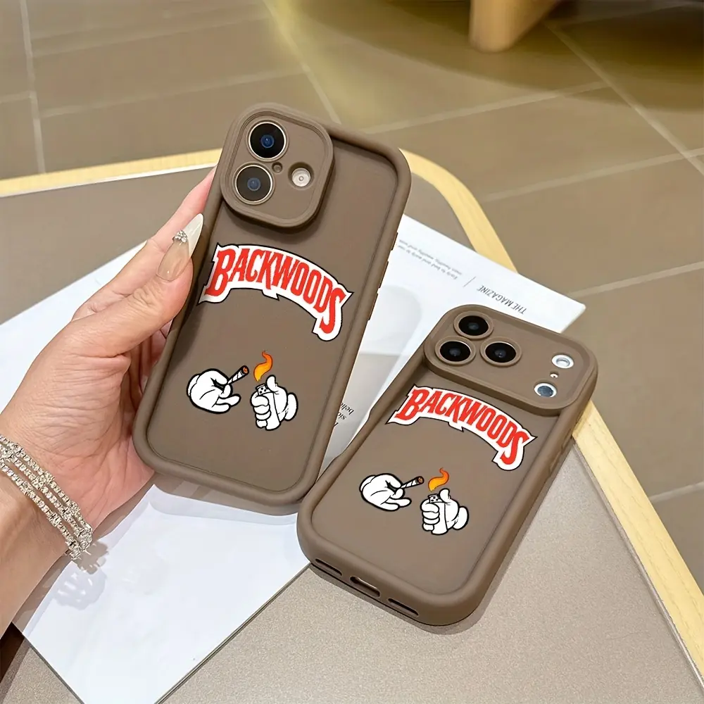 Luxury Backwoods Logo Hot Protective Phone Case, Compatible with iPhone 17/16e/16/15/14/13/12/11/mini-Pro-Max/air/x/XR/xsmax/8/7+/anti-Fall Soft Tpu Back Cover Accessories