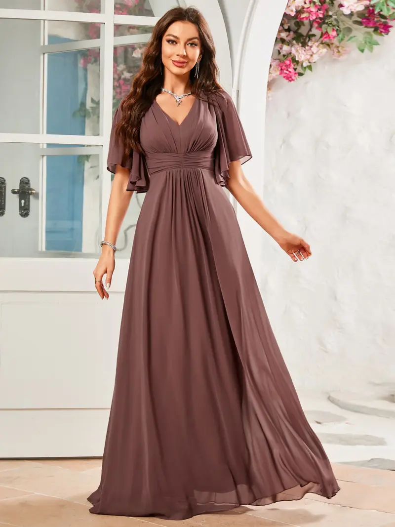 chiffon dress bridesmaid - TikTok Shop