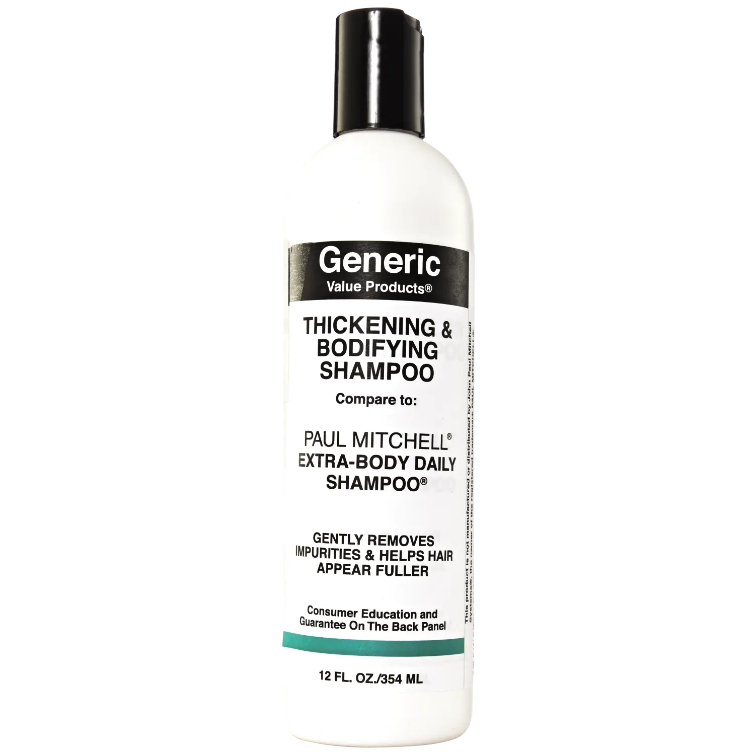 Generic Value Products Thickening & Bodifying Shampoo, Helps Repair Damaged Hair, Improves Strength, For Thicker and Fuller Looking Hair, Gentle Cleansing, 12 Oz