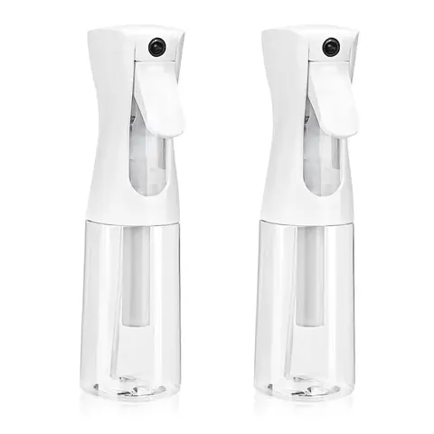 Ultra Fine Mist Continuous Spray Bottle - Multi-Purpose Sprayer for Hair, Home Cleaning, Salon, Plants, Aromatherapy and More - Spray Bottle for Empty Hair Gift for Friends [(Pack of 2)