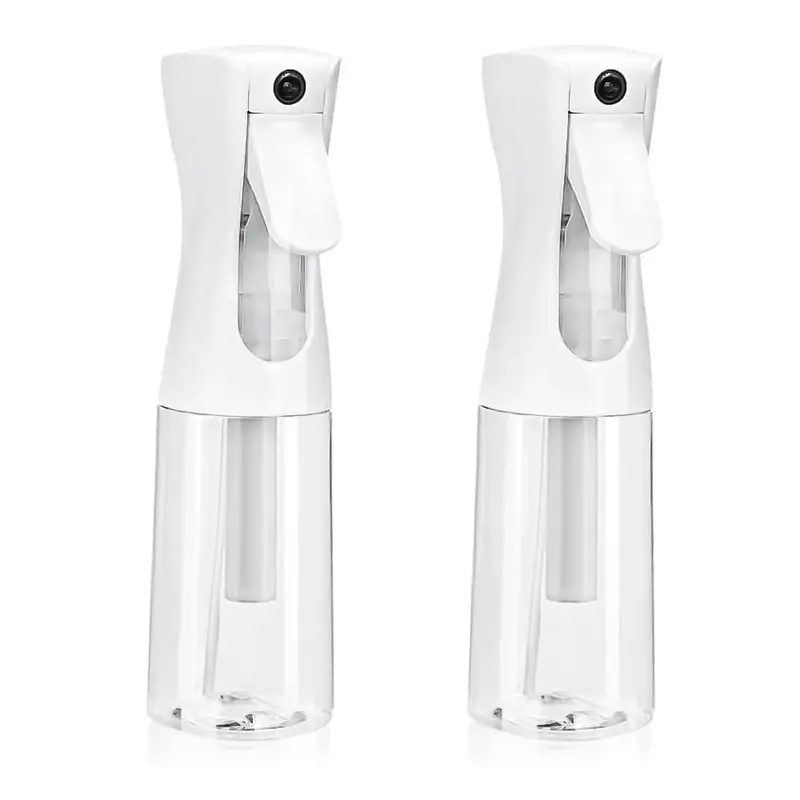 Ultra Fine Mist Continuous Spray Bottle - Multi-Purpose Sprayer for Hair, Home Cleaning, Salon, Plants, Aromatherapy and More - Spray Bottle for Empty Hair Gift for Friends [(Pack of 2)