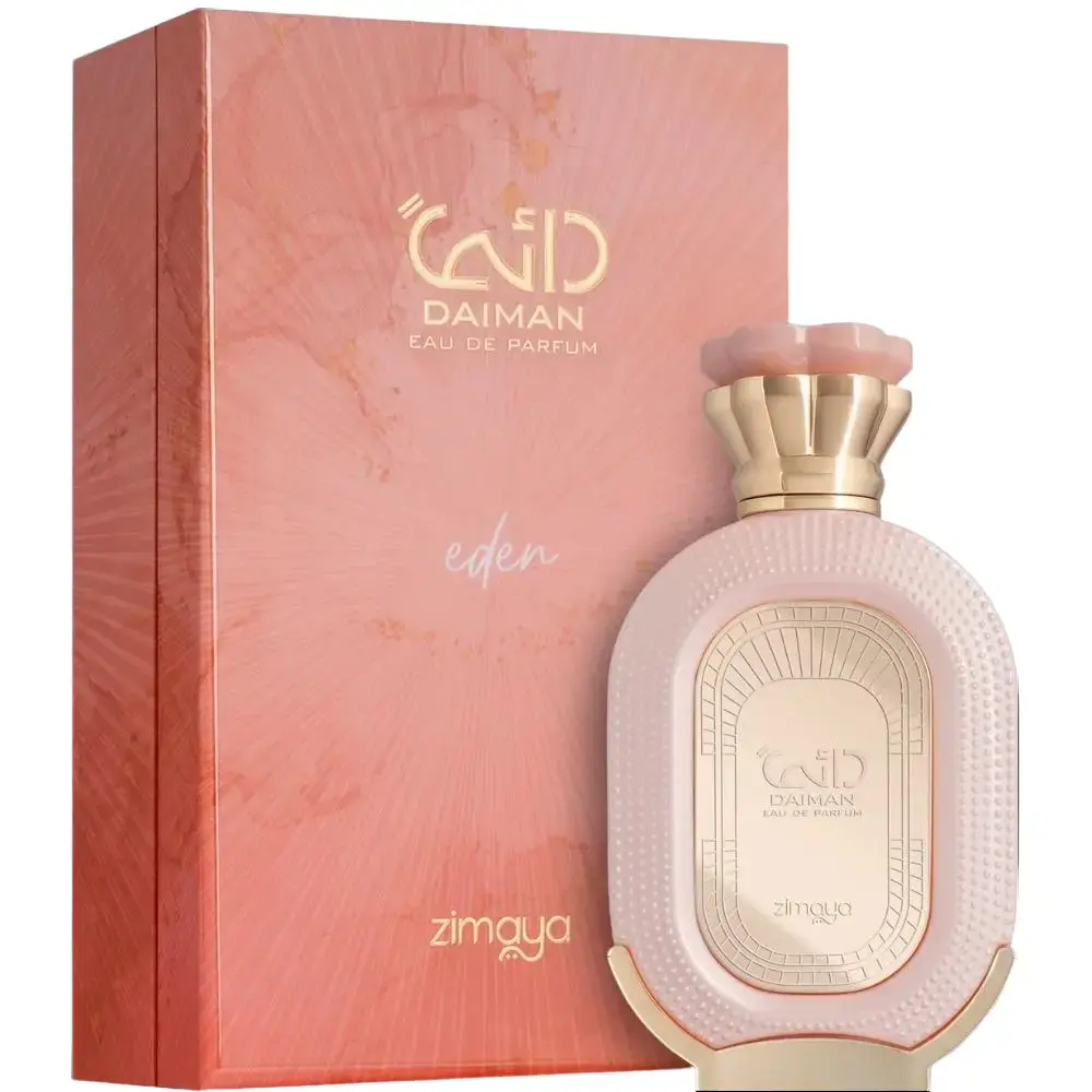 Zimaya Daiman Eden Eau de Parfum Spray for Women, 3.4 Ounce Floral Spicy Amber Woody Fragrance