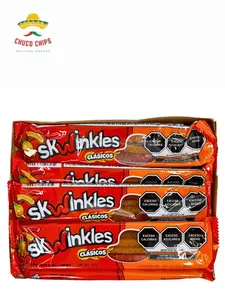 Skwinkles Clásicos - Delicious Candy Straws in Classic Chamoy, Sandia Chamoy, or Mango Chamoy Flavors - 12 pieces , 19.5g Each - Snack Candy