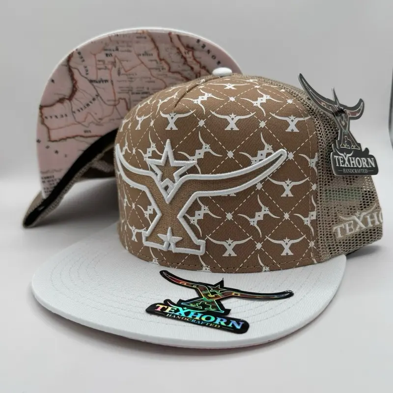 MONTERREY TAN & WHITE TEXHORN CAP