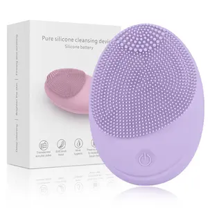 Electric Soft Silicone Tooth Facial Cleanser, Sonic Vibration Facial Deep Cleansing Brush, Gentle Exfoliation And Massage Tool
