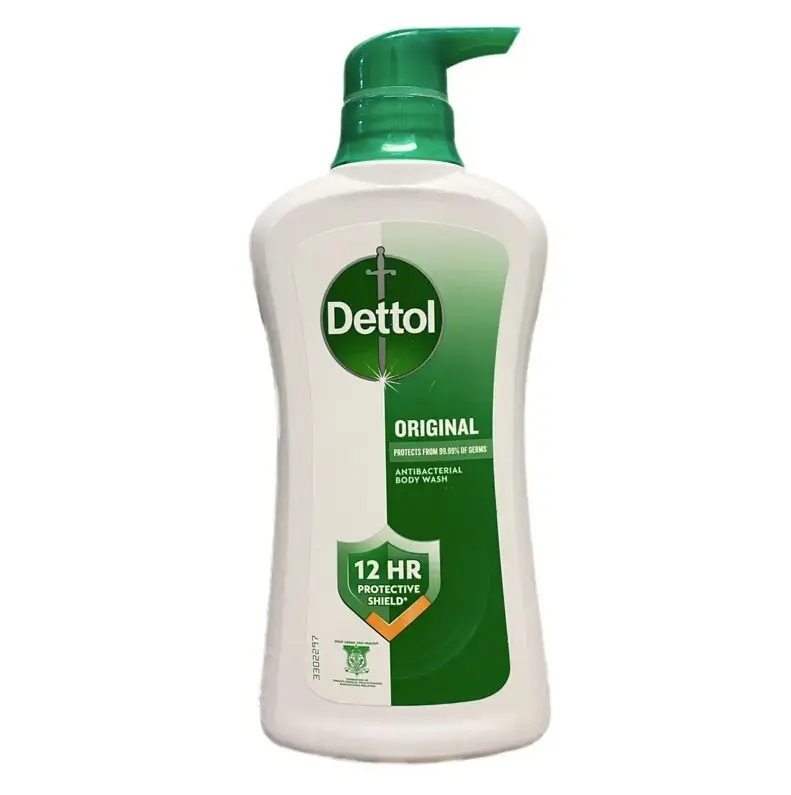 Dettol Original Scent Body Wash for Adults, Gentle pH-Balanced Shower Gel that Moisturizes, Leaves Skin Feeling Minty Fresh and Clean, 16.9 fl oz / 500g, Single Item, Moisturizer, Bottle, Dermatologist Tested, Long-Lasting, Cooling, Skin-Friendly, Contain