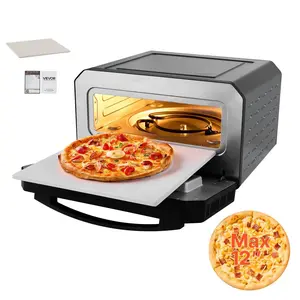 【Father's Day】VEVOR Electric Pizza Oven,  , Smart Pizzas Maker Indoor with 5 Preset, 12-Inch Countertop Pizza Cooker w/ Touch Srceen, 750℉ Max Temp, 2-Min Rpaid Baking Oven Thin & Crispy, Neapolitan, Frozen, New York