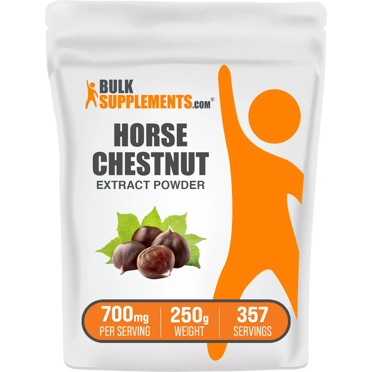 BulkSupplements Horse Chestnut Extract Powder - Edible - Natural Antioxidants - Horse Chestnut Seed - 250g - 300mg per Serving