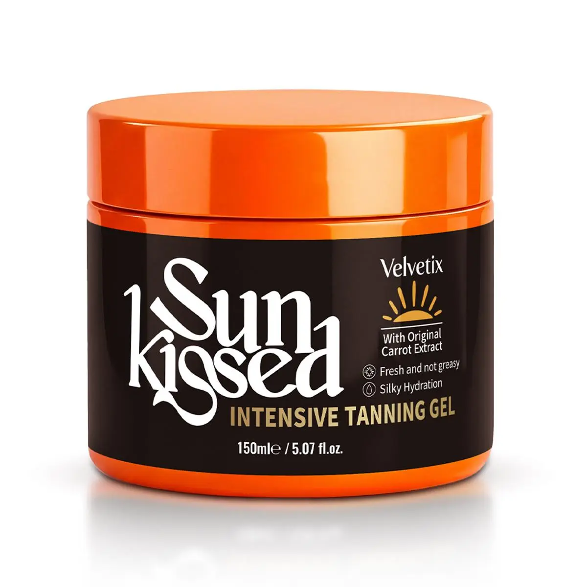 Velvetix Tanning Gel | Fast-Absorbing Bronzing Gel for Outdoor Use | Hydrating, Smooth Finish, Water-Resistant Body Care | 5.07 Oz#Summervibes,tanning gel,outdoor tanning lotion, tanning accelerator, bronzing gel,sun tanning lotion, beach tanning