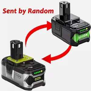 2 Pack 18V 8.0Ah Lithium-ion Battery Replacement for Ryobi One+ P108 P107 P122 P102 P105 Cordless Power Tools - High Capacity High Output Backup