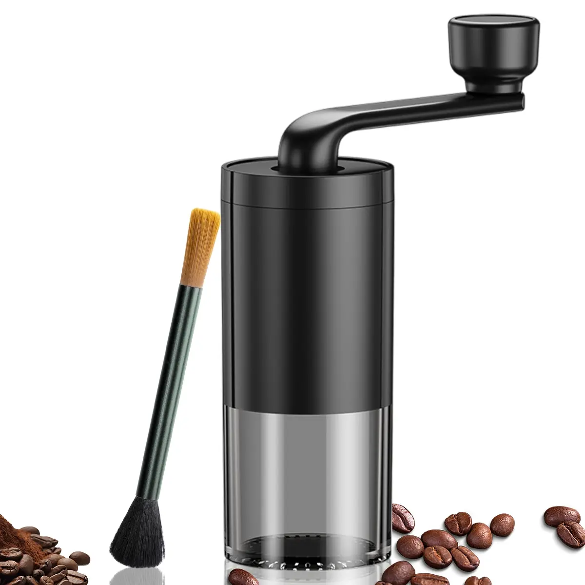 Portable Manual Coffee Grinder with Ceramic Burr, Adjustable Coarseness Setting, Ideal for Home, Office, Camping, Espresso Lovers, Coffee Making Tool, Coffee Grinding Tool, Coffee Equipment