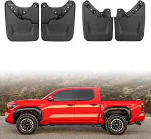 Mud Flaps Splash Guards Mudflaps Fit for Toyota Tacoma 2024-2026 Truck 4PCS Exterior Accessories Front and Rear Tire Fenders Mudguards Kit Vehicle Wheel Liner