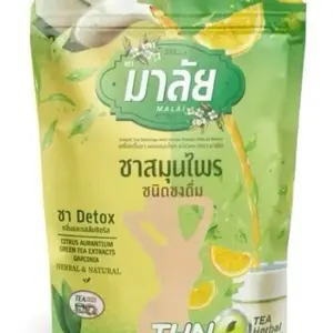Malai Tea Thai Herbal Instant Tea Detox Tea Made in Thailand  150 g Mixed herbal tea powder  Green tea extracts , Garcinia , black tea powder , acerola cherry , citrus aurantium