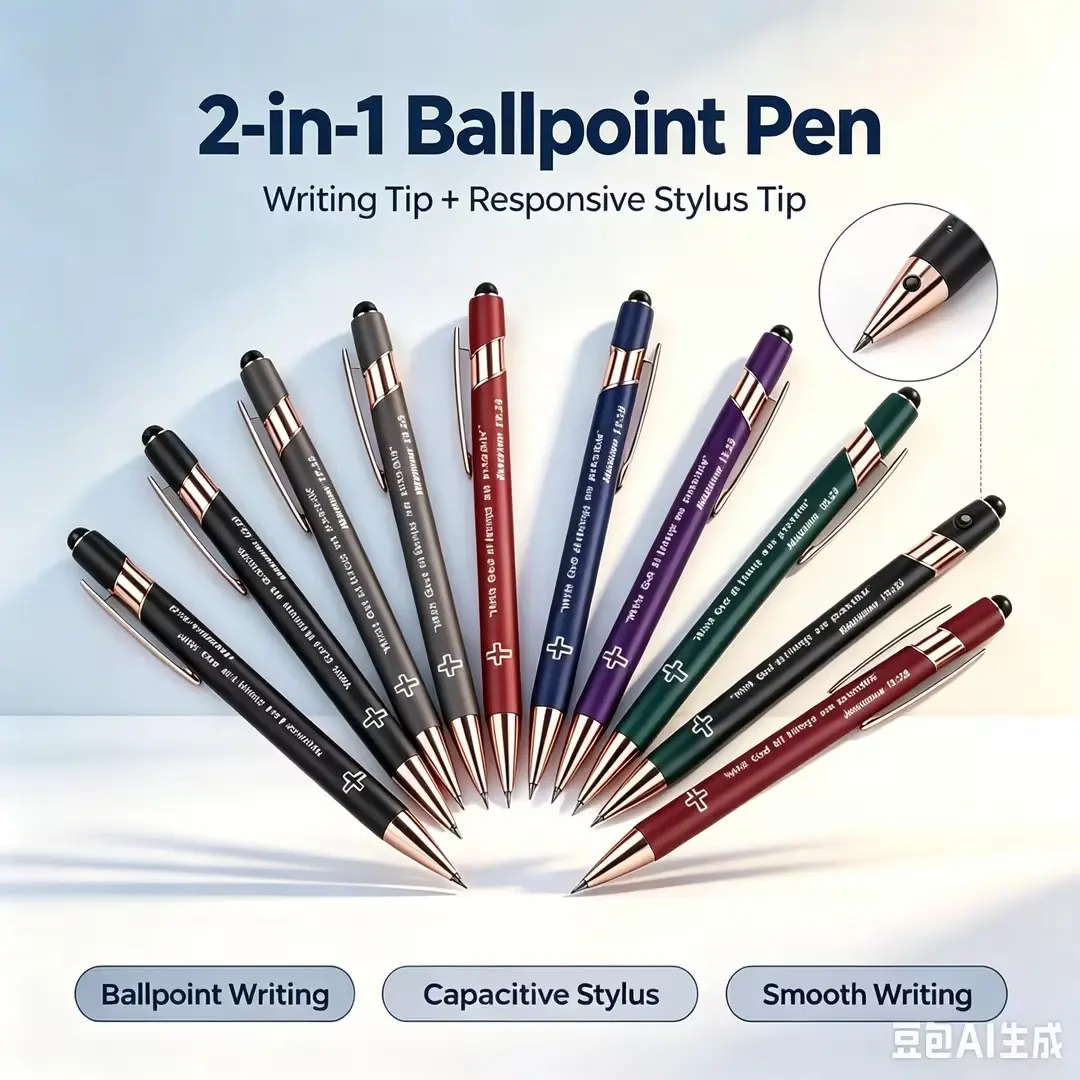 [Back to School Must-Have]Christian Inspirational Ballpoint Pens, "With God All Things Are Possible" Matthew 19:26 Scripture Metal Retractable Pens, Religious Bible Verse Pens, Back To School Office Gift for Church Friends