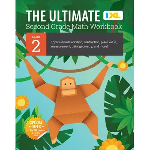 IXL The Ultimate 2nd Grade Math Workbook, Mathematics Book for Kids Ages 7-8 Covering Addition, Subtraction, Place Value, Geometry, Measuring, and More