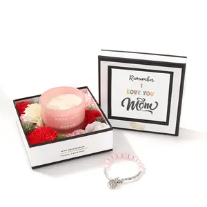 Personalized mom gift box, birthday gift set for mom,  unique mom gift basket from daughter son, new mom care package