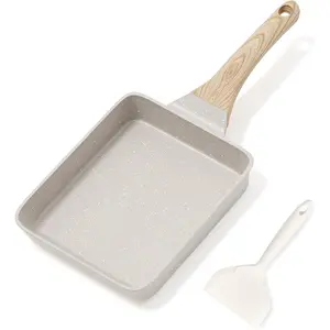 [Officia]Caannasweis Egg Pan -PerfectSkillet for Eggs, lncudes Bonus Brush& Spatula Cookware Frying Nonstick Induction household