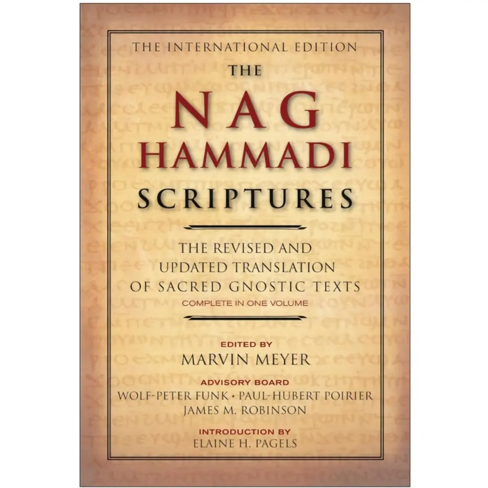 The Nag Hammadi Scriptures: The Revised and Updated Translation of Sacred Gnostic Texts Complete in One Volume christian book handy size