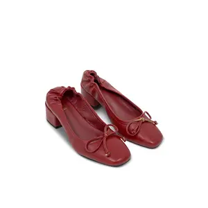 Margot Ballet Flats- Red Casual Shoes Women