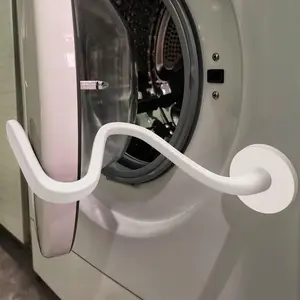 Upgraded Front Load Washer Door Prop, Easy to Use and Bend Washing Machine Door Prop Open, Keep Your Washer Open Or Ajar to Prevent Odors, White