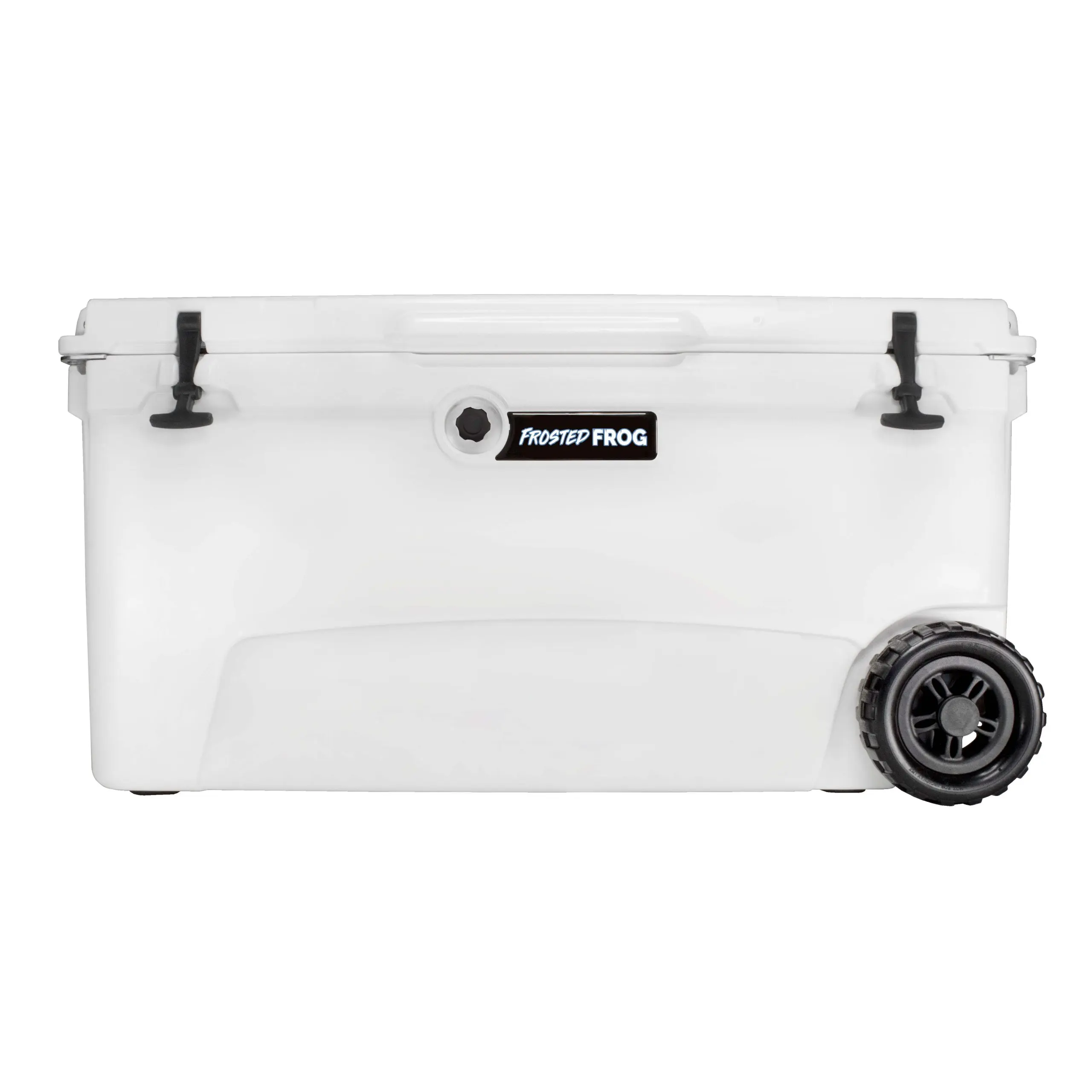 Frosted Frog 110 QT Cooler with Wheels - White, 110 Quart