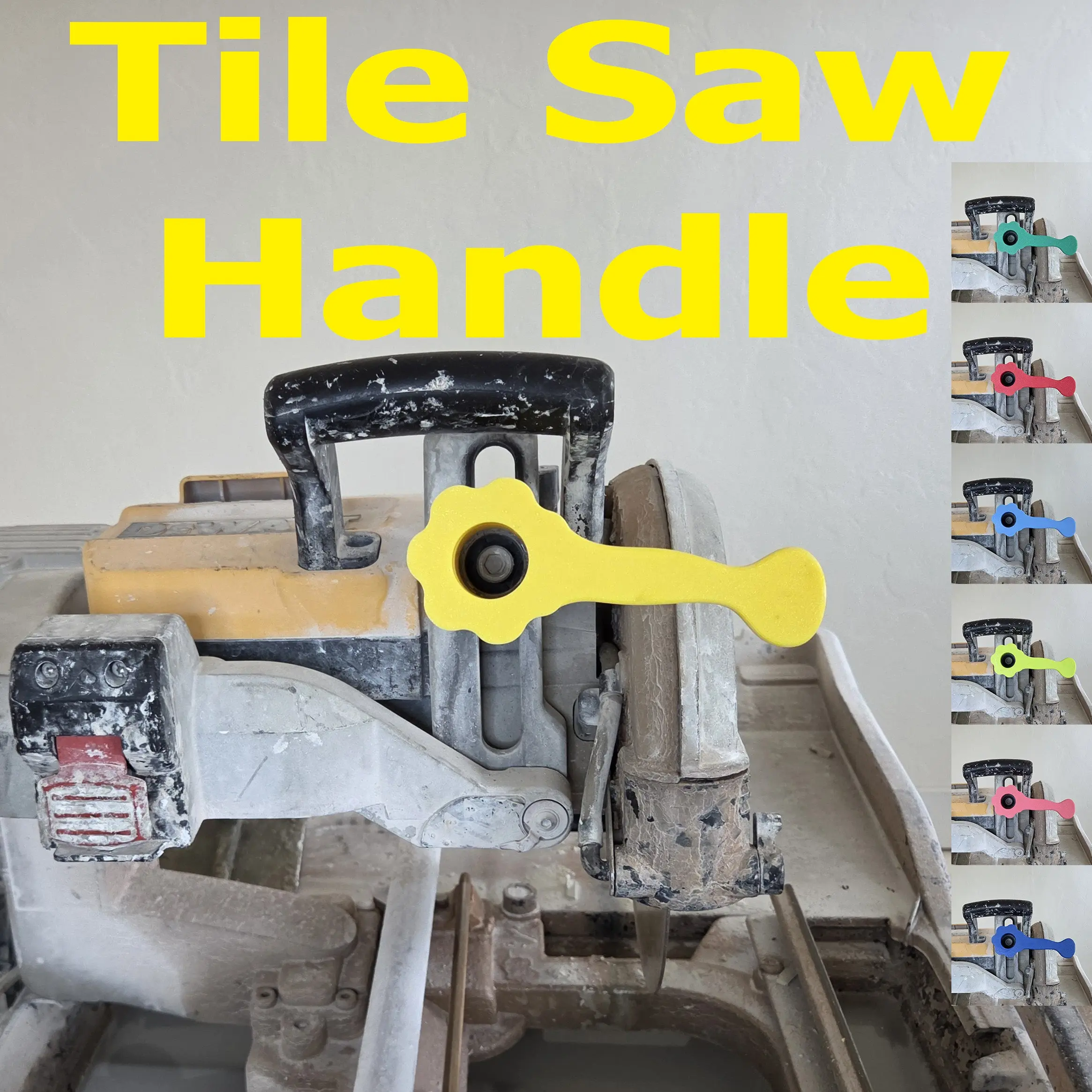 DeWalt Tile Saw Handle Fits D36000 & D24000 - No Modification - Slips over existing Knob Power Tools Gas Pole Saws Wood Chainsaw Cordless Handheld Chainsaw