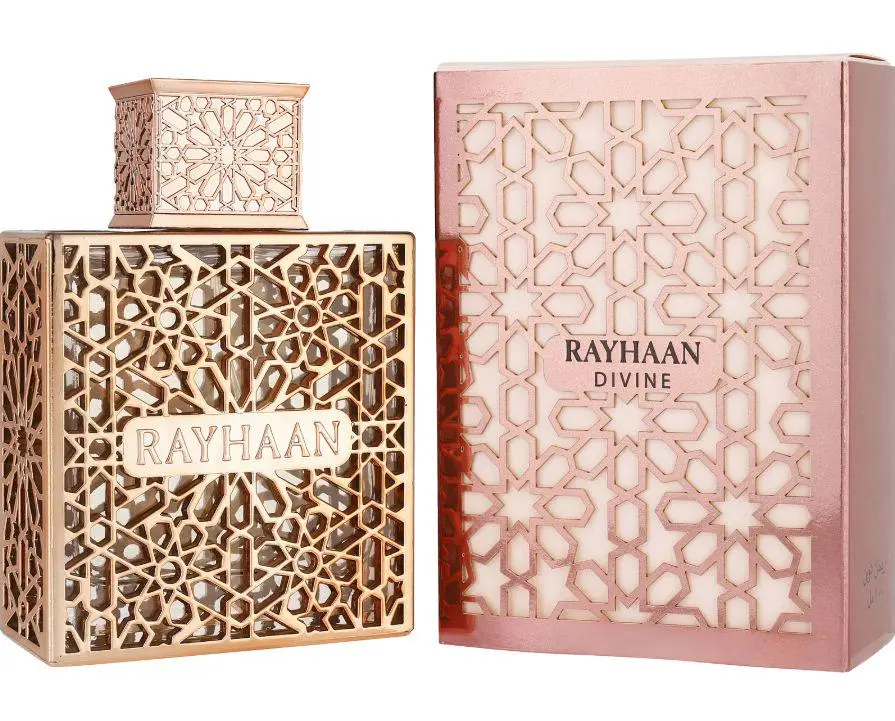 Rayhaan Divine Womens Eau De Parfum Spray, Sweet Fruity Gourmand Floral Long Lasting Perfume for Daily Wear, 3.4 Oz / 100ml, Perfect Holiday & Valentines Gift