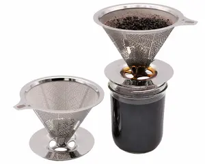Pour Over Drip Coffee Stainless Steel Filter for Mason Jars Pour Over Drip Coffee Stainless Steel Filter for Mason Jars